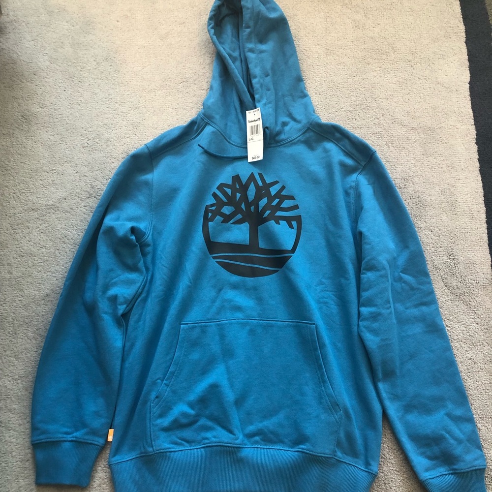 NWT Timberland Size L Logo Hoodie